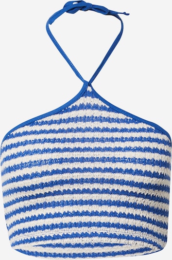 Nasty Gal Tops en tricot en bleu / blanc, Vue avec produit