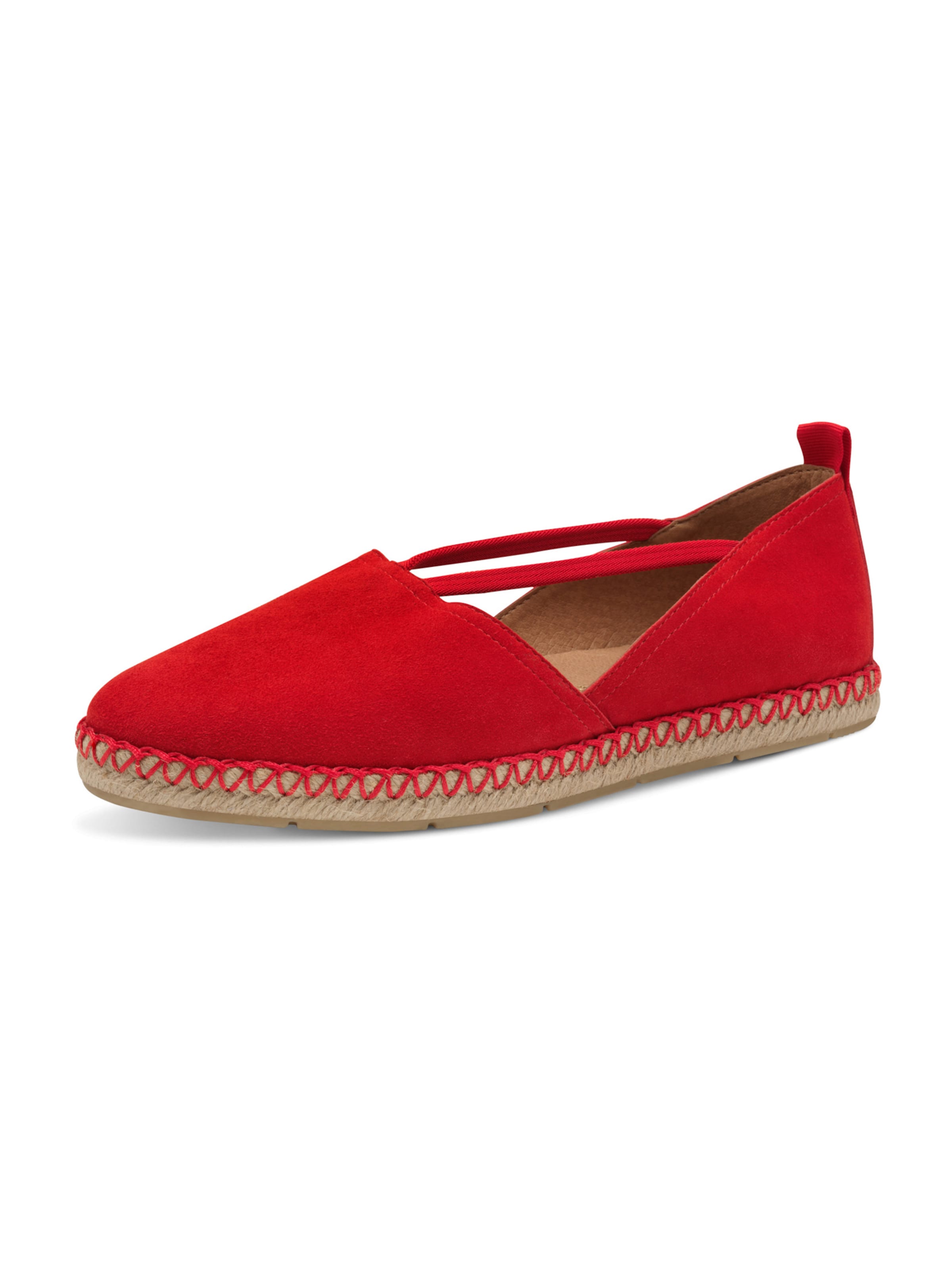 Espadrilles Tamaris en rouge : devant