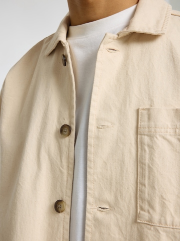 SELECTED HOMME Between-Season Jacket 'SLHNOAH' in Beige