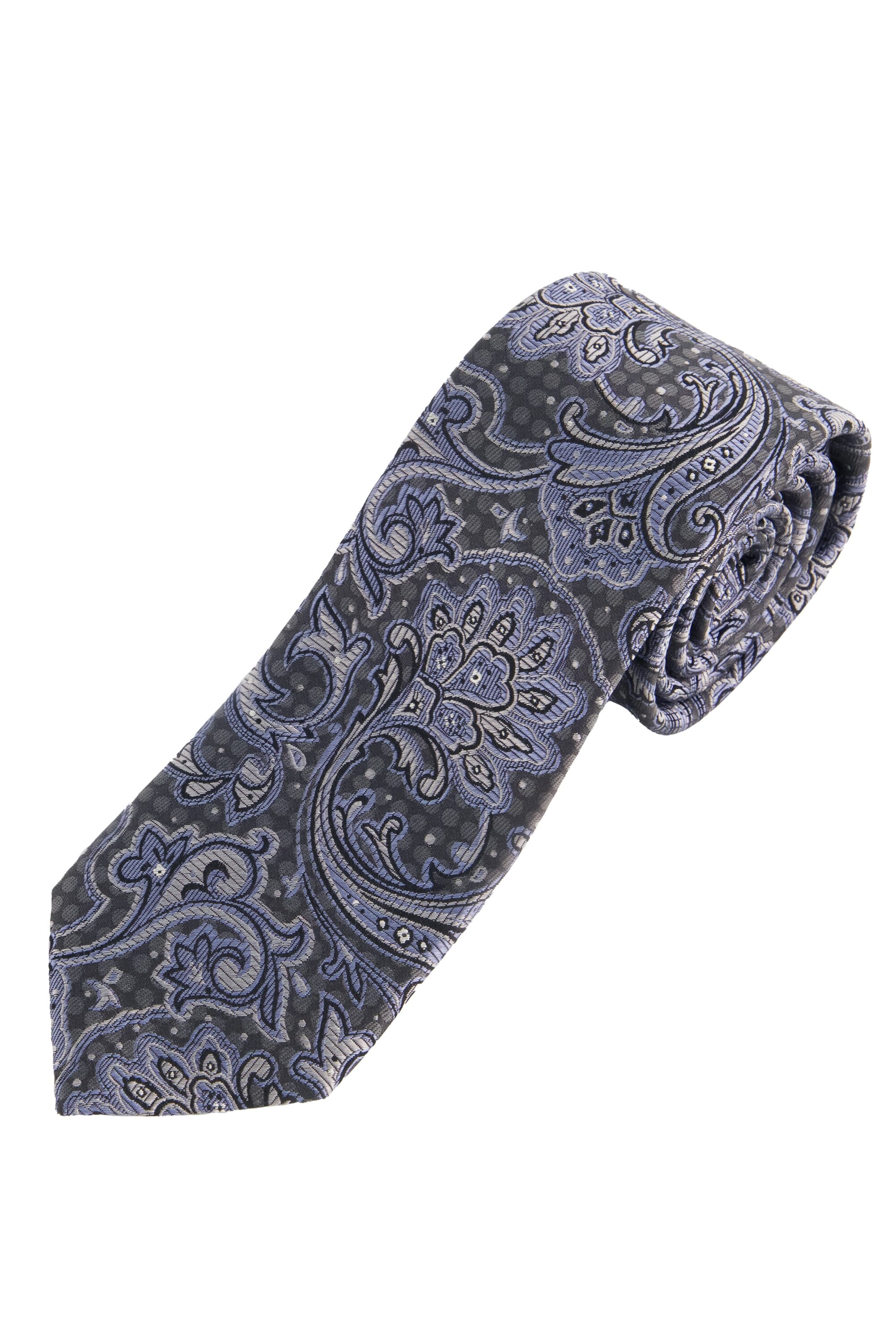 JP1880 Tie in Grey: front