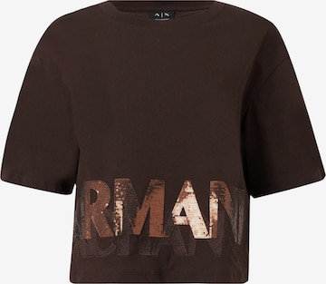ARMANI EXCHANGE Koszulka w kolorze brązowy: przód