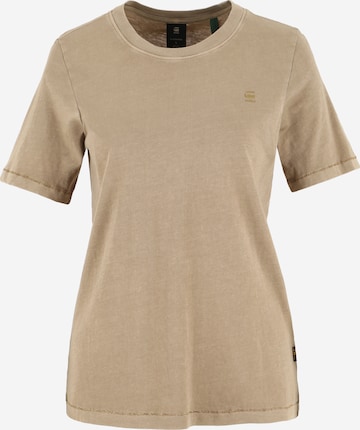 T-shirt G-Star RAW en beige : devant