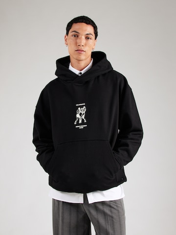 HUGO Sweatshirt 'Duwrestie' in Black: front