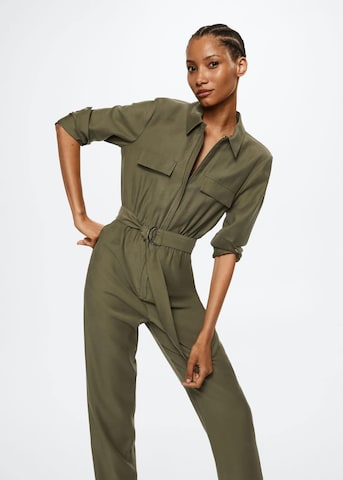 MANGO Jumpsuit 'Smile' in Groen