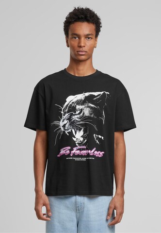T-Shirt 'Be Fearless' Mister Tee en noir : devant