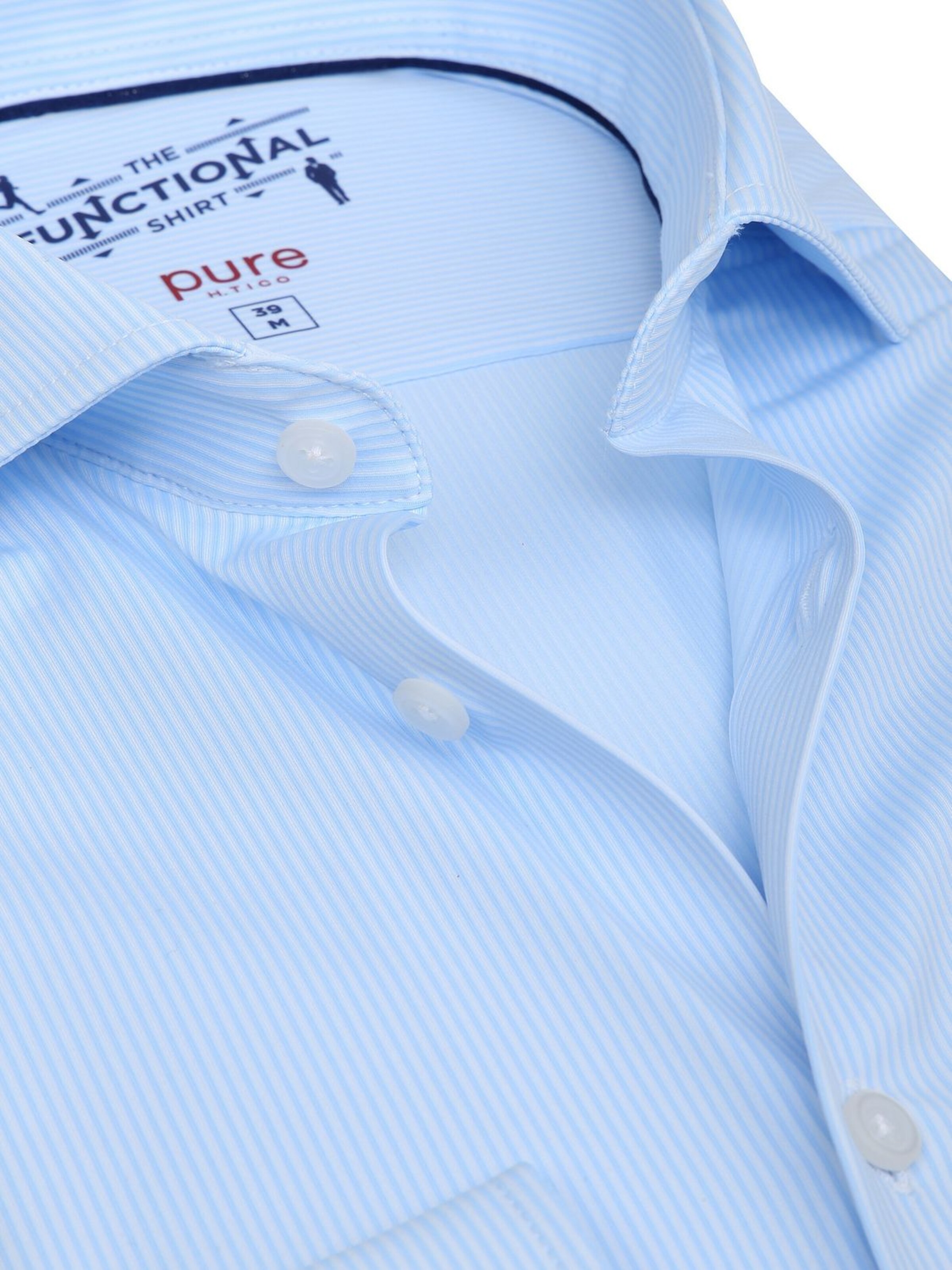 PURE Slim fit Overhemd in Blauw