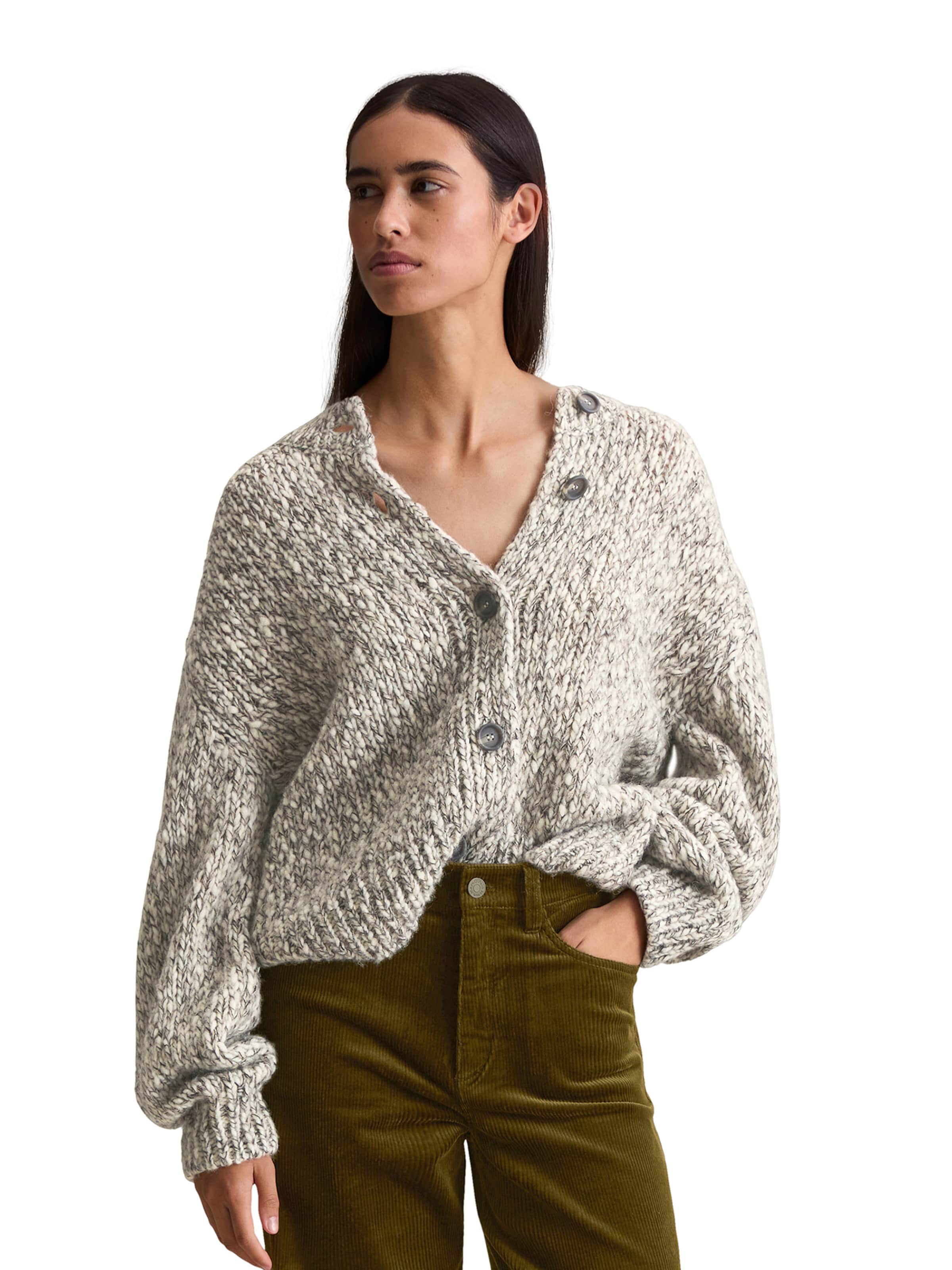 Cardigan Marc O'Polo DENIM en blanc : devant