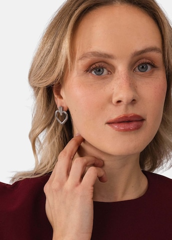 Boucles d'oreilles 'Darling Heart' PURELEI en argent : devant