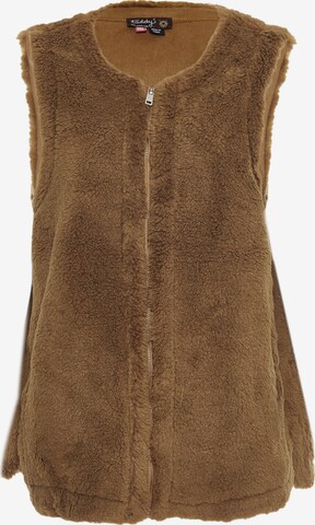 taddy Vest in Brown: front