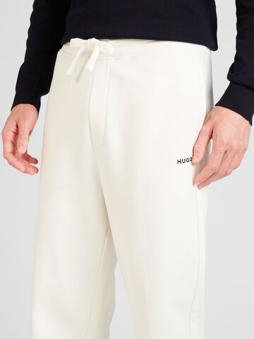 Effilé Pantalon 'Dayote' HUGO en blanc