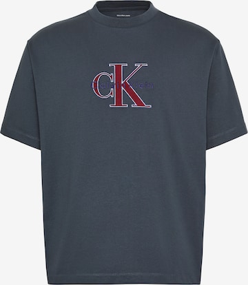 T-Shirt Calvin Klein Jeans en bleu : devant