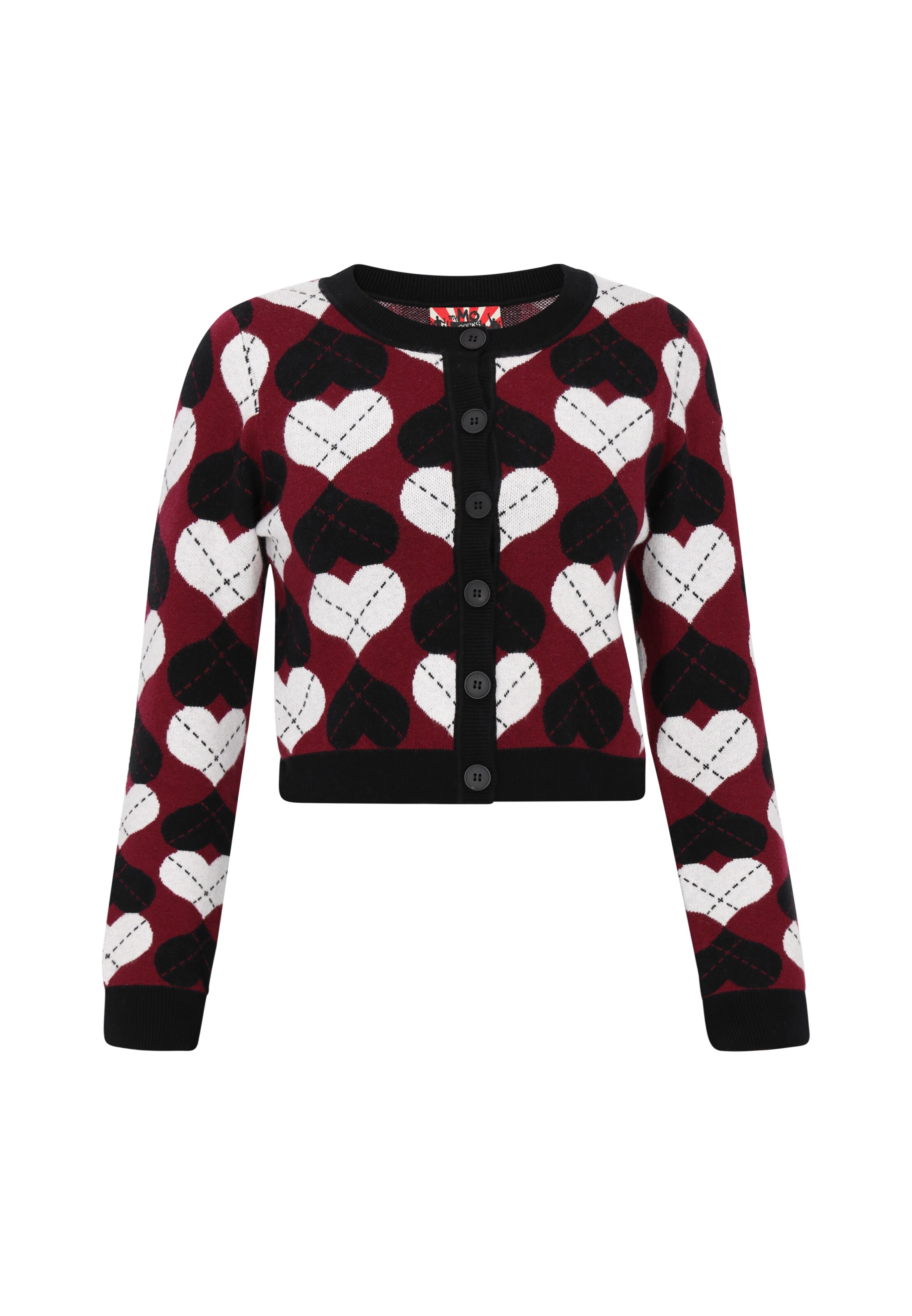 myMo ROCKS Kardigán - Červená: predná strana