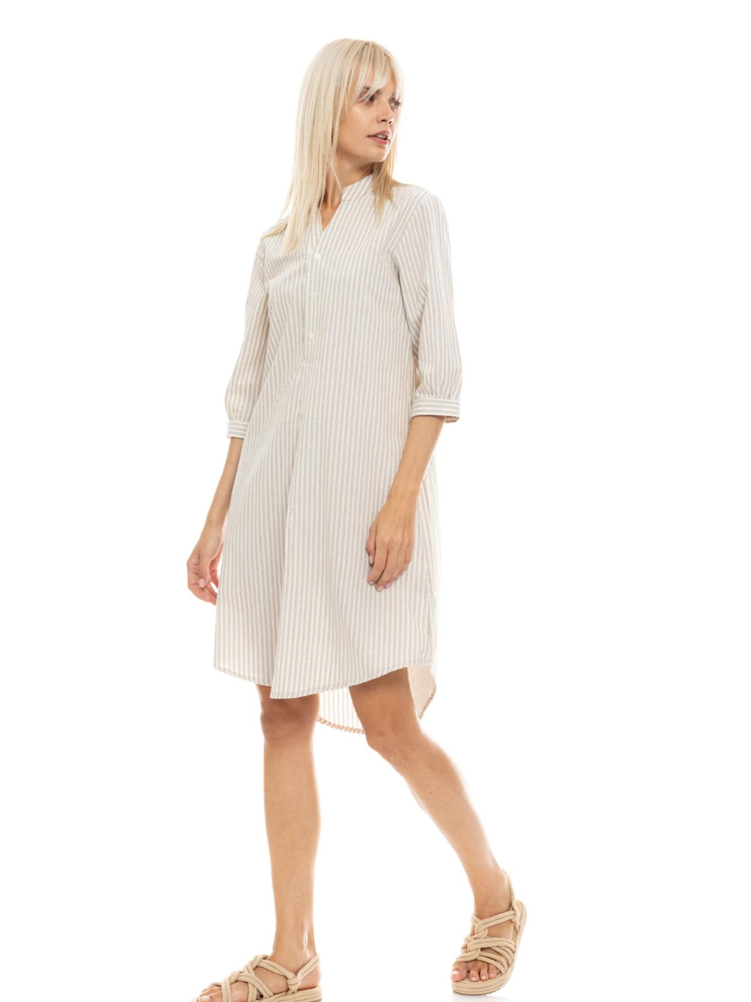 Robe-chemise Pink Label en beige