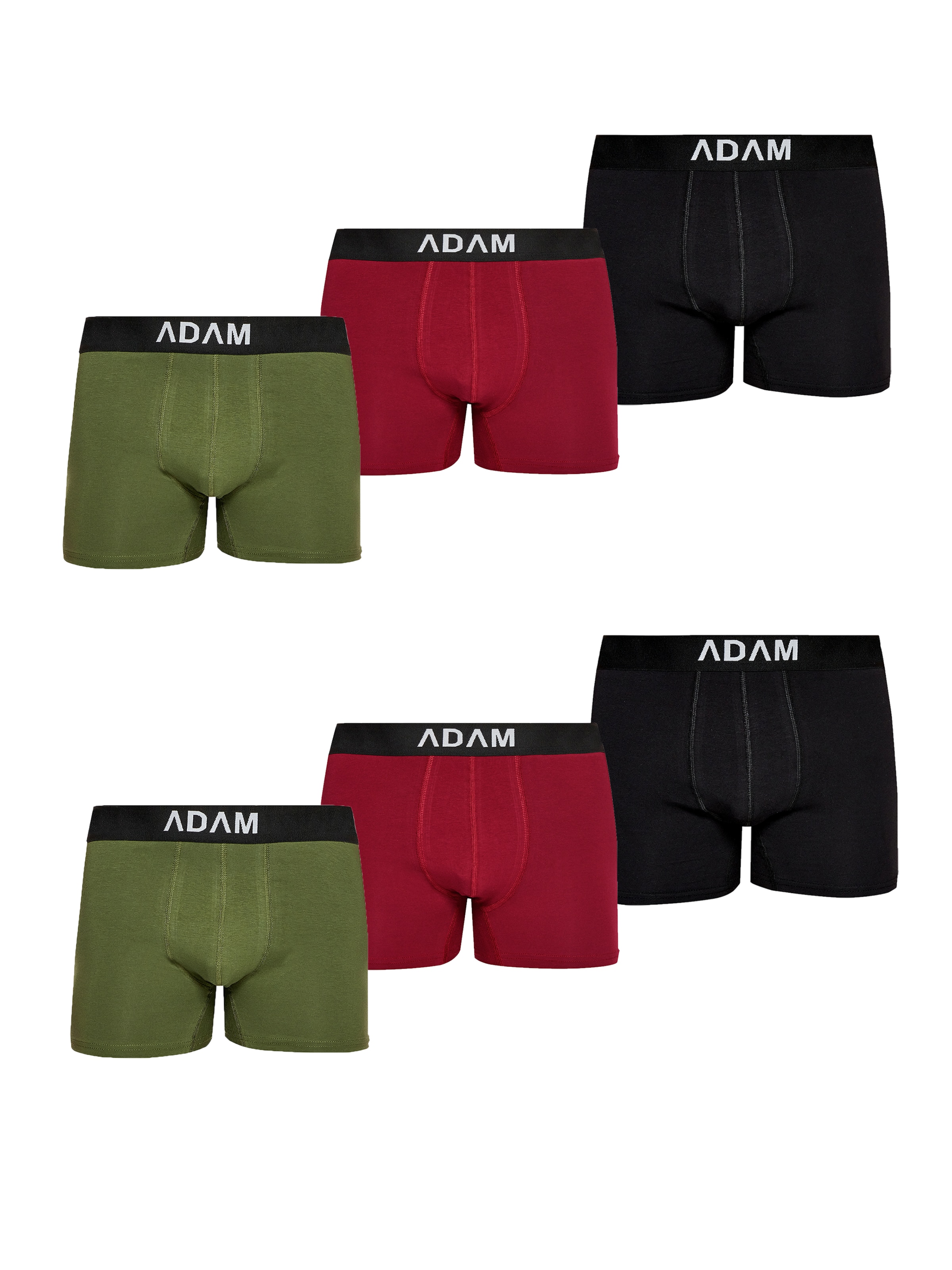 Adam Boxer shorts '6er Pack' in Dark green, Item view