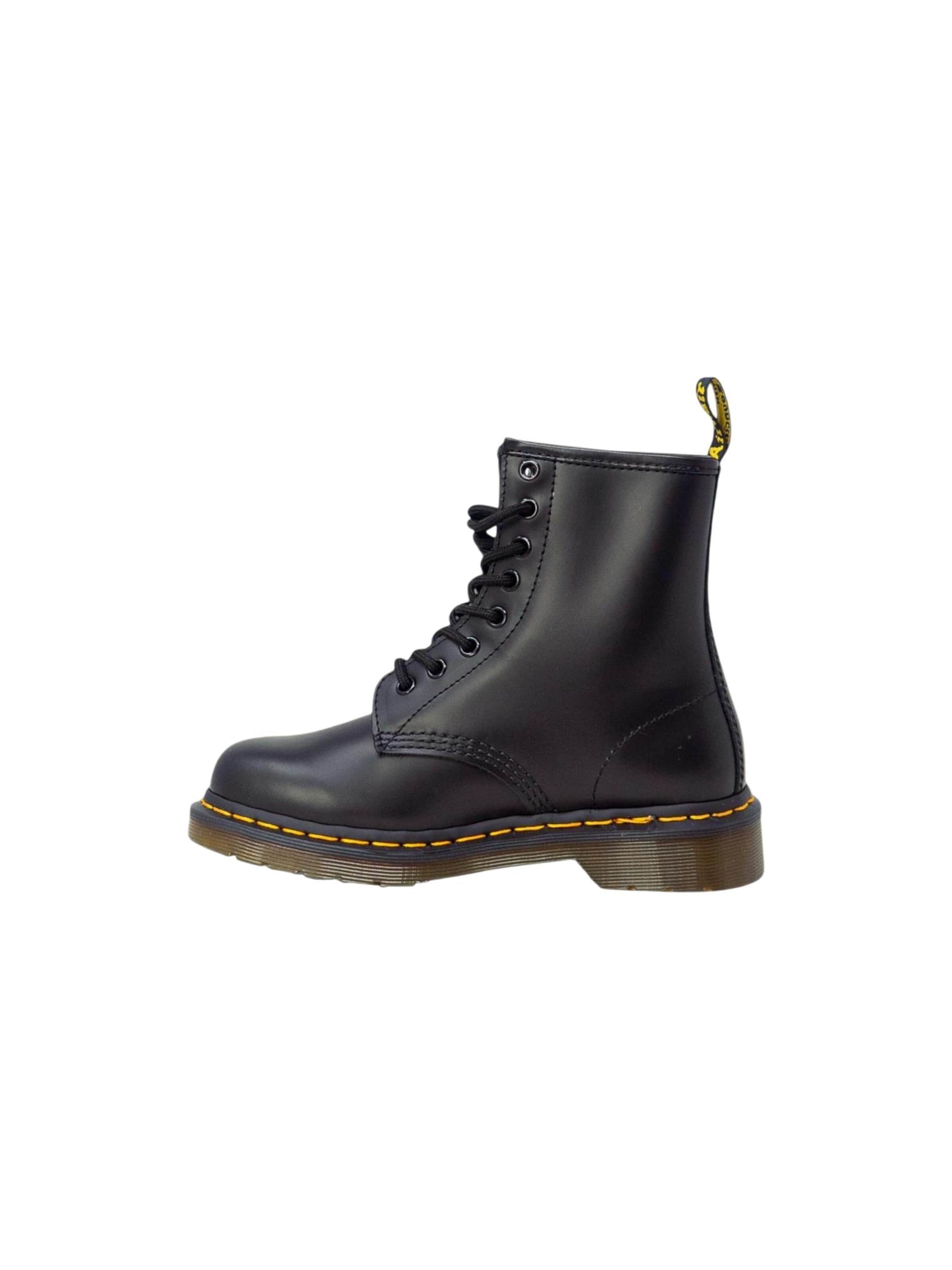Stivale stringato '1460 CLASSIC SMOOTH 11822006' di Dr. Martens in nero
