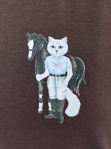 Robe-chemise 'Mini Rider Cat' Cat e Lolette en marron