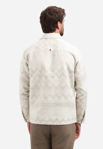 No Excess Comfort fit Button Up Shirt in Grey