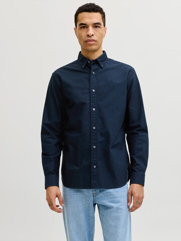 JACK & JONES Regular Fit Hemd 'JPRBLUHARVEY' in Blau: Vorderseite