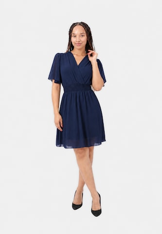 Elara Cocktailjurk in Blauw: voorkant