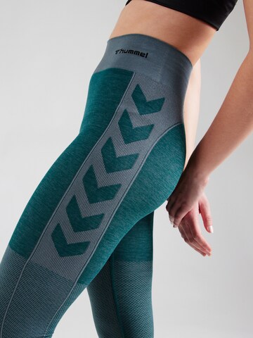 Hummel Skinny Sports trousers in Blue