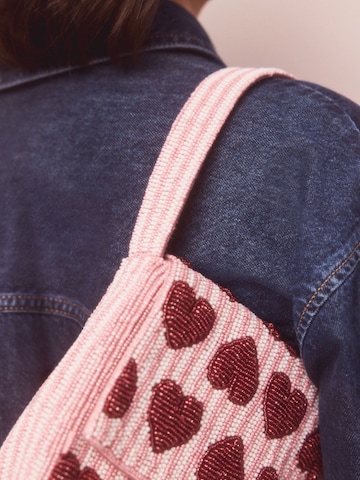 rožinė Next Rankinė ant peties 'Heart Beaded'