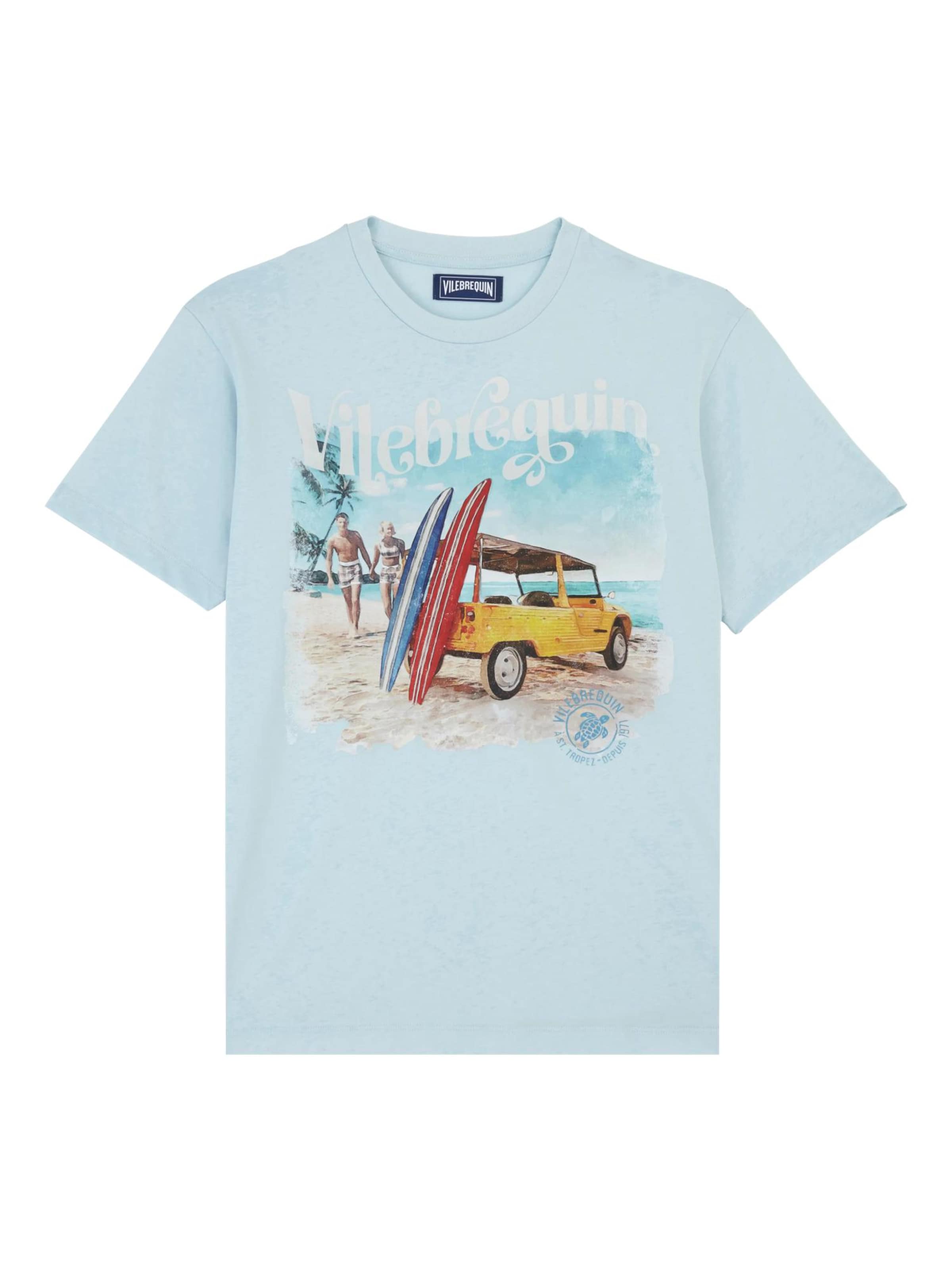 Vilebrequin - Camiseta en azul: frente