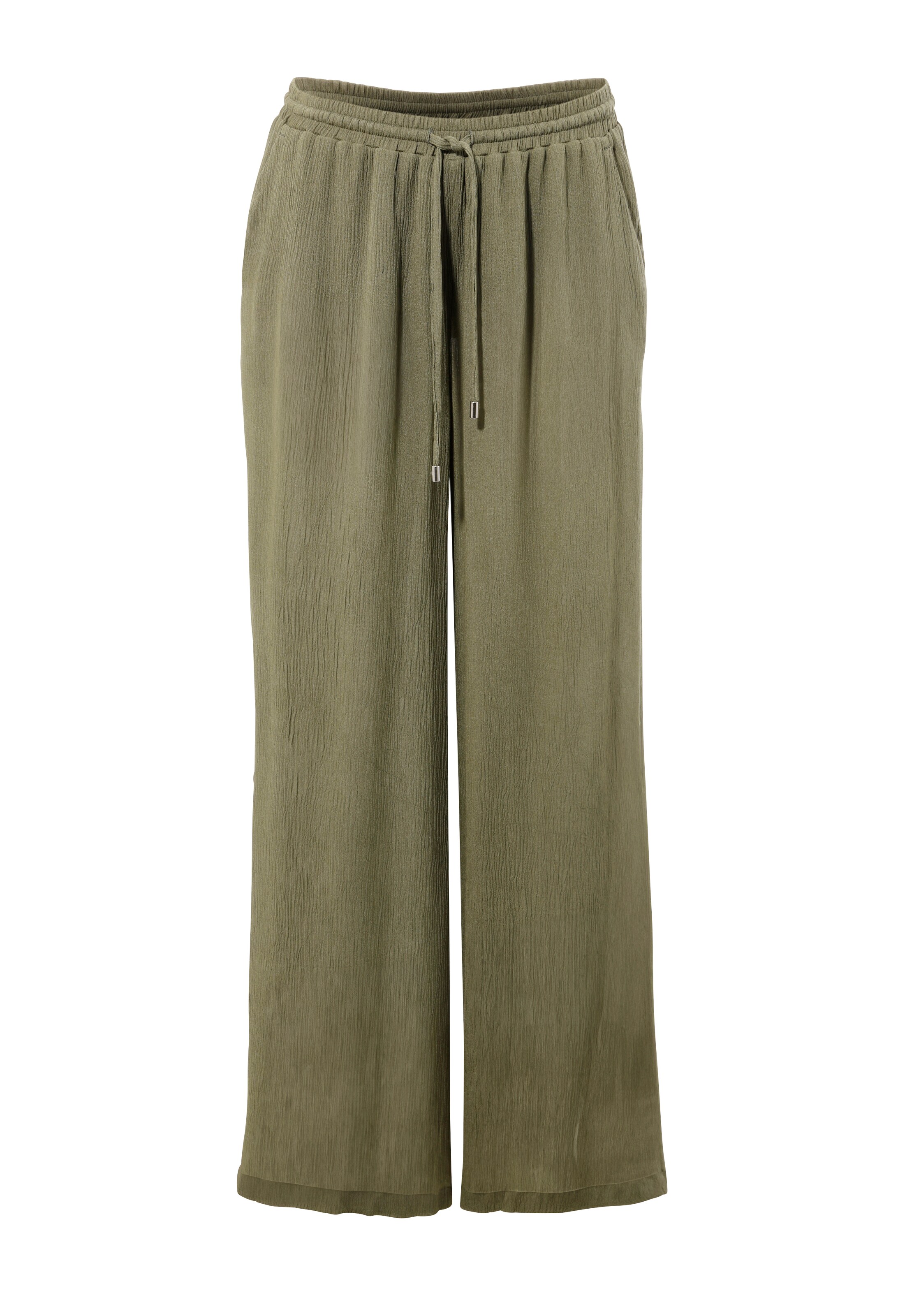 Aniston CASUAL Wide Leg Hose in Grün: Vorderseite