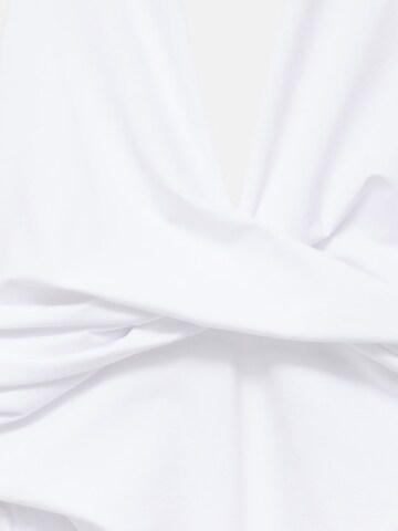 Pull&Bear Koszula body w kolorze biały