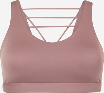 ADIDAS SPORTSWEAR Sports bra 'Coreflow Luxe Medium-Support' in Brown: front