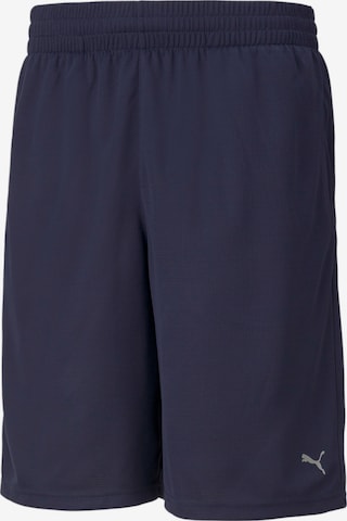 PUMA Regular Sports trousers in Blue: front