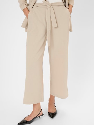 Wide leg Pantaloni 'KAPhoebe' de la Kaffe pe bej: față