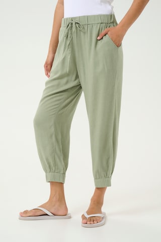 Kaffe Regular Trousers in Green