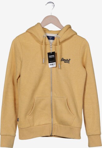 Superdry Sweatshirt & Zip-Up Hoodie in S in Yellow: front