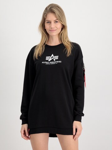 ALPHA INDUSTRIES - Sweatshirt em preto: frente