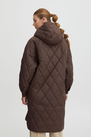 ICHI Between-Seasons Coat 'HANSA' in Brown