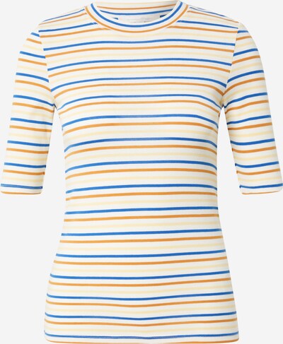 TOM TAILOR DENIM Shirt in de kleur Crème / Marine / Karamel / Lichtgeel, Productweergave