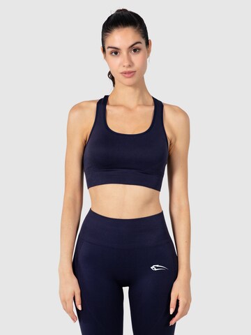 Smilodox Bustier Sport-BH 'Amy' in Blau: Vorderseite