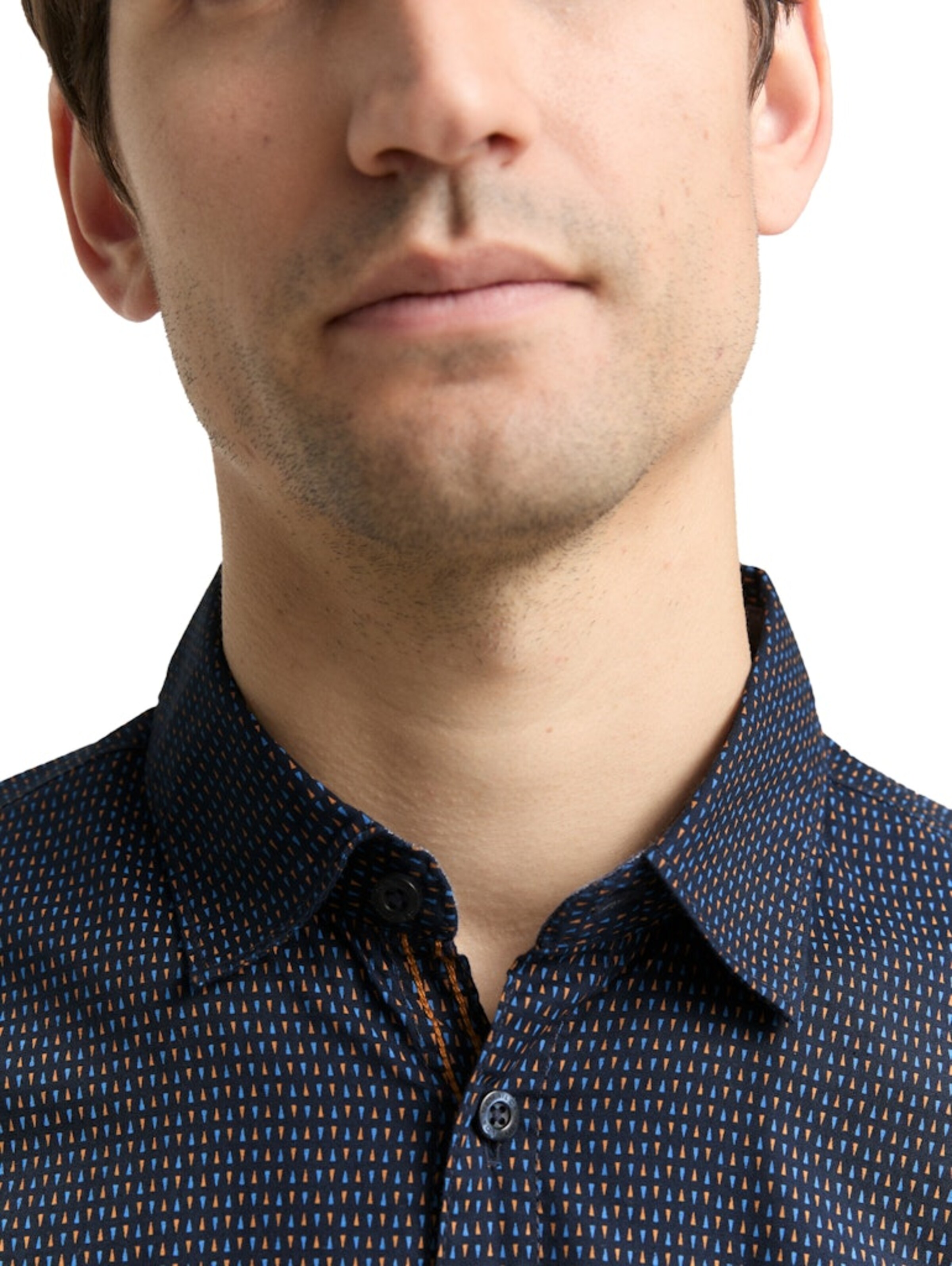 TOM TAILOR Средняя посадка Рубашка в Синий