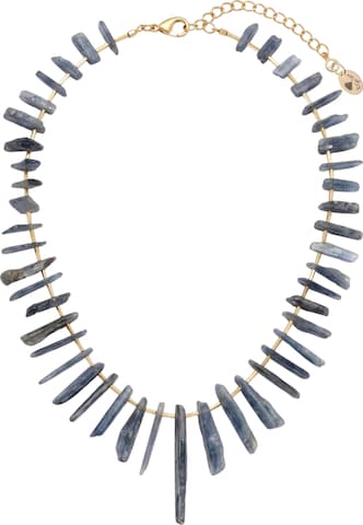 THE GEM STORIES JEWELRY Ketju 'Blue Jade Sticks Necklace' värissä sininen: etupuoli