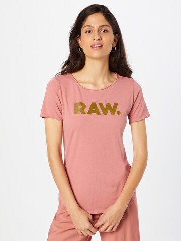 G-Star RAW Shirt in Roze: voorkant