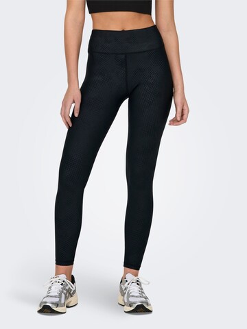 ONLY PLAY Skinny Sportbroek 'JAM-ROSE-2 LIFE' in Zwart: voorkant