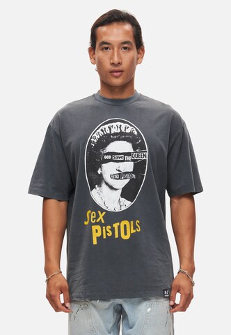 Recovered Shirt 'Sex Pistols God Save The Queen' in Grey: front
