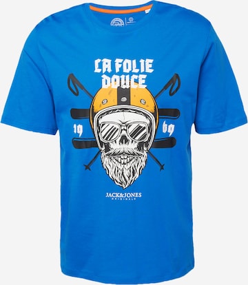 T-Shirt 'FOLIE' JACK & JONES en bleu : devant