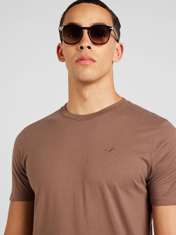 T-Shirt HOLLISTER en marron