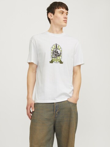 JACK & JONES - Camiseta 'JORSeven' en blanco: frente