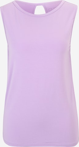 purpurinė CURARE Yogawear Sportiniai marškinėliai be rankovių: priekis