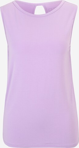 CURARE Yogawear - Top deportivo en lila: frente