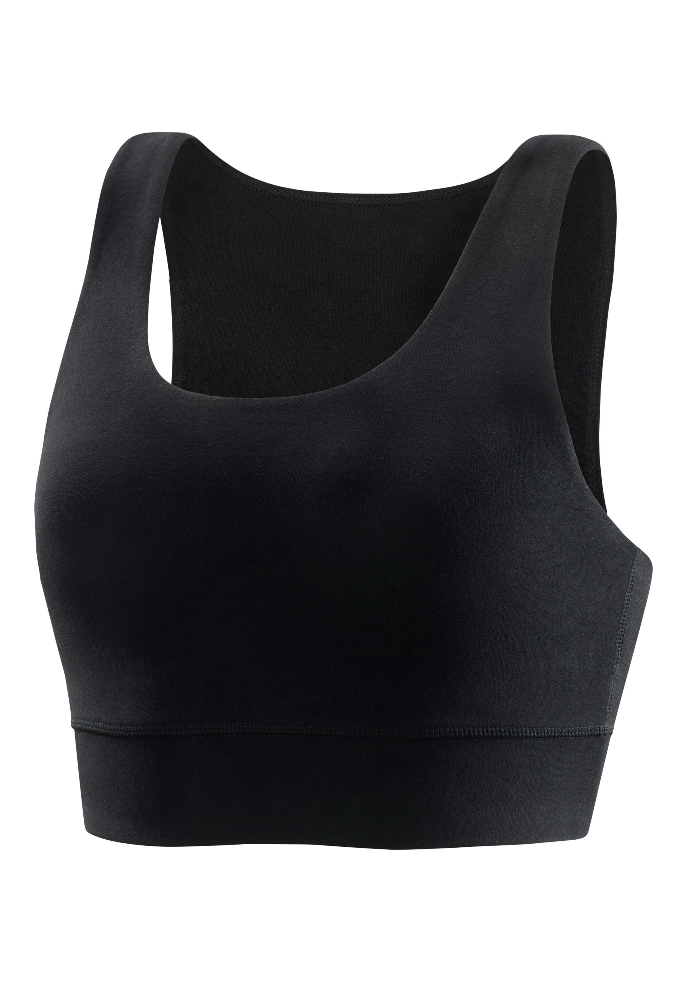H.I.S Bralette Sports Bra in Black: front