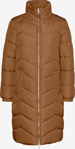 VERO MODA Wintermantel 'Liga' in Bruin: voorkant