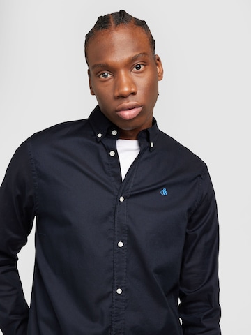 SCOTCH & SODA Regular fit Button Up Shirt 'Essentials' in Blue